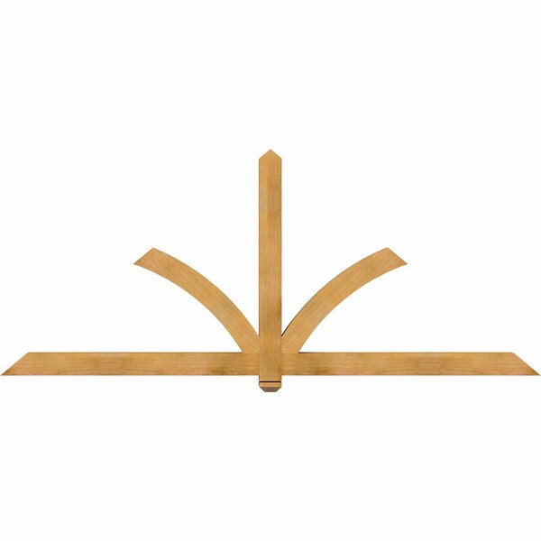 Ekena Millwork Redmond Rough Sawn Timber Gable Bracket, Western Red Cedar, 96"W x 40"H x 4"D x 4"F, 10/12 Pitch GBW096X40X0404RED00RWR - main